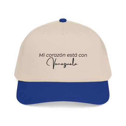Mi corazon esta con Venezuela- Mid Profile Baseball Cap