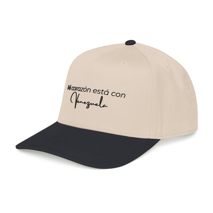 Mi corazon esta con Venezuela- Mid Profile Baseball Cap