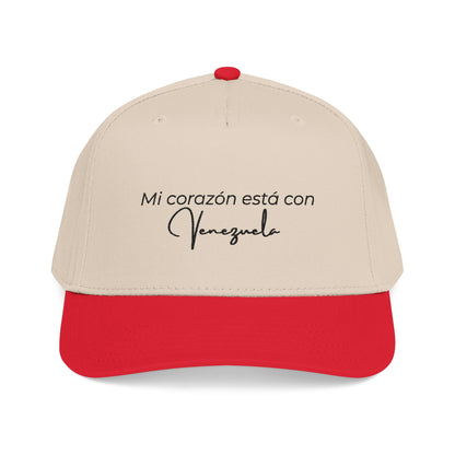 Mi corazon esta con Venezuela- Mid Profile Baseball Cap