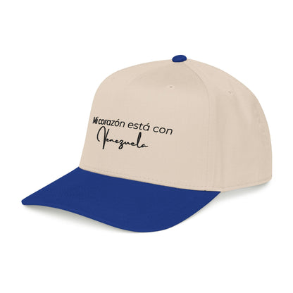 Mi corazon esta con Venezuela- Mid Profile Baseball Cap