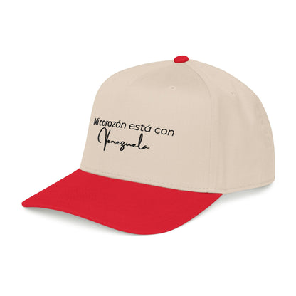 Mi corazon esta con Venezuela- Mid Profile Baseball Cap