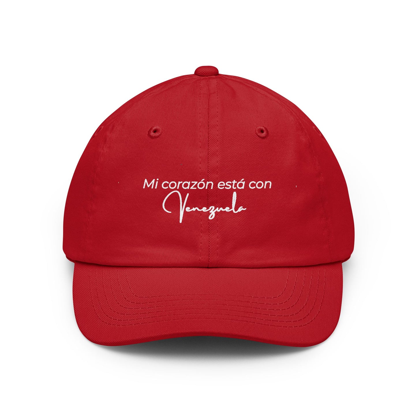 Mi corazón está con Venezuela Dad Hat — Embroidered Spanish Sentiment Cap