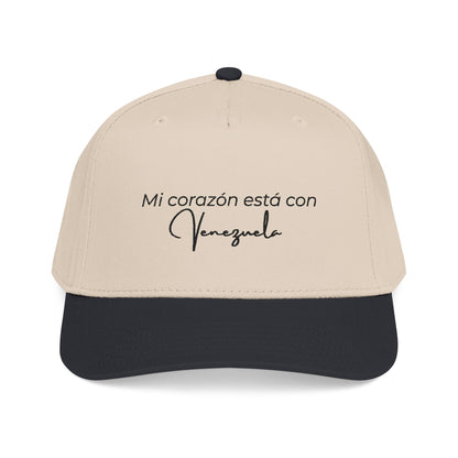 Mi corazon esta con Venezuela- Mid Profile Baseball Cap