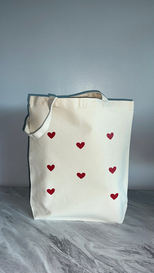 Hearts All Over Tote Bag