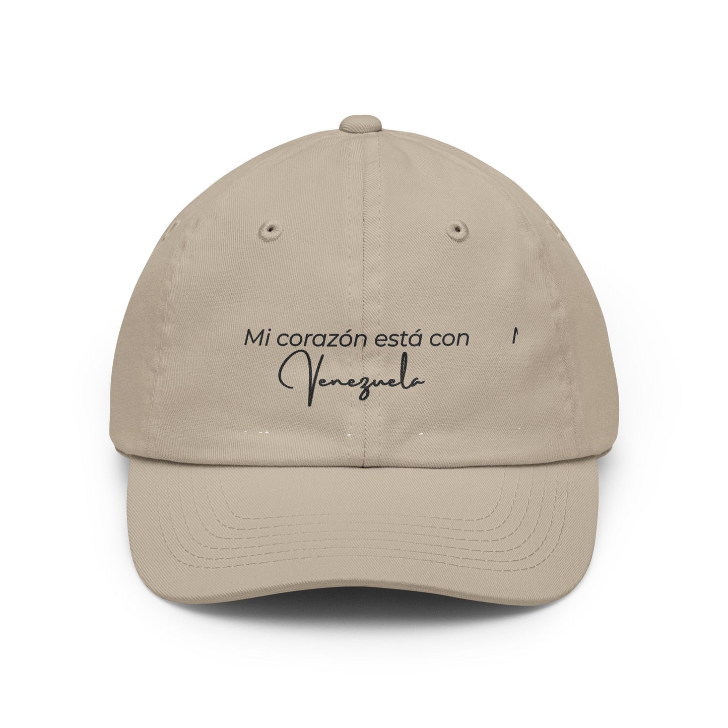 Mi corazón está con Venezuela Dad Hat — Embroidered Spanish Sentiment Cap