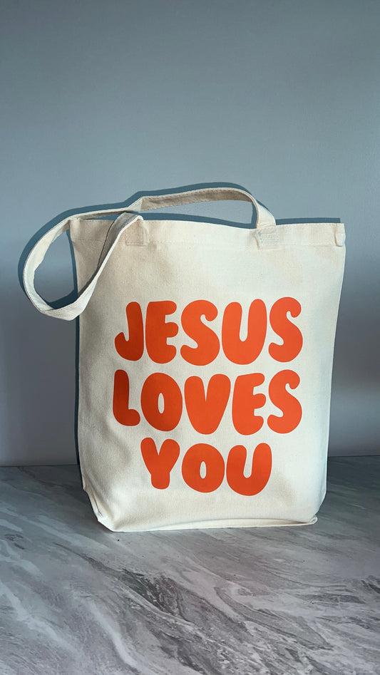 JESUS LOVES YOU TOTE BAG