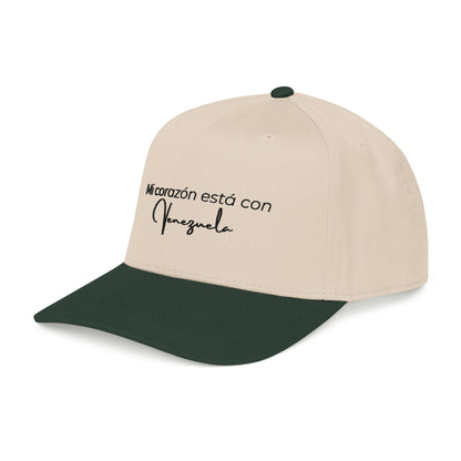 Mi corazon esta con Venezuela- Mid Profile Baseball Cap