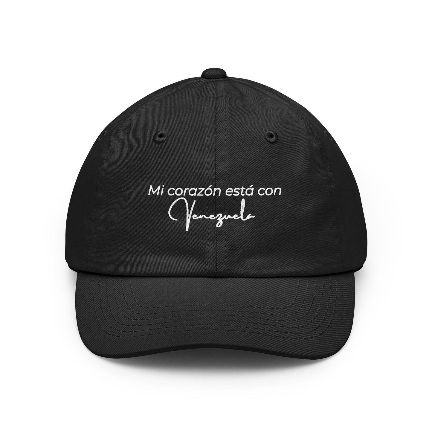 Mi corazón está con Venezuela Dad Hat — Embroidered Spanish Sentiment Cap
