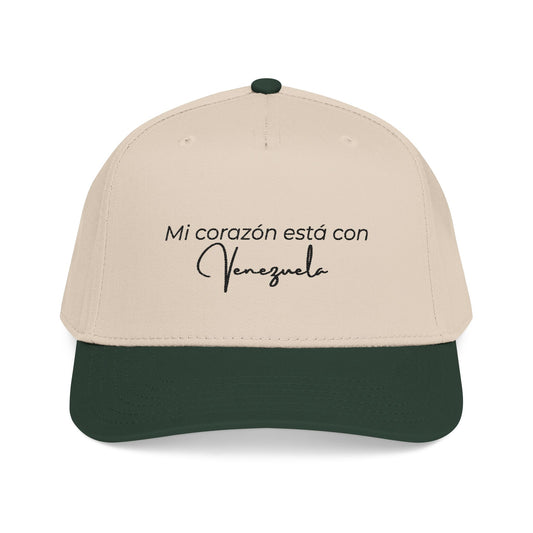 Mi corazon esta con Venezuela- Mid Profile Baseball Cap