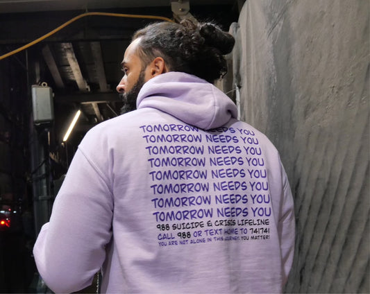 TOMORROW NEEDS YOU AFFIRMATION HOODIE