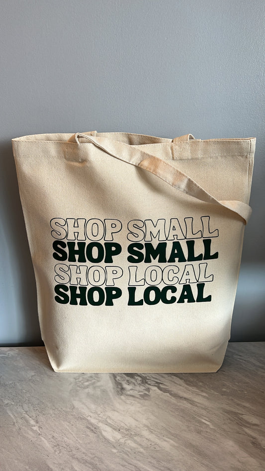 SHOP SMALL SHOP LOCAL TOTE BAG